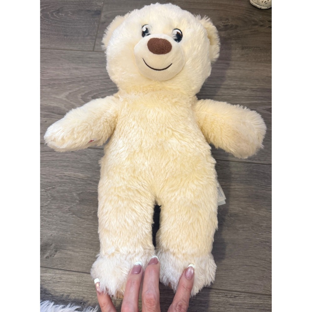 Build-A-Bear Plush Lil' Cub Pudding Teddy Bear Cream Soft Furry Cuddly 15"